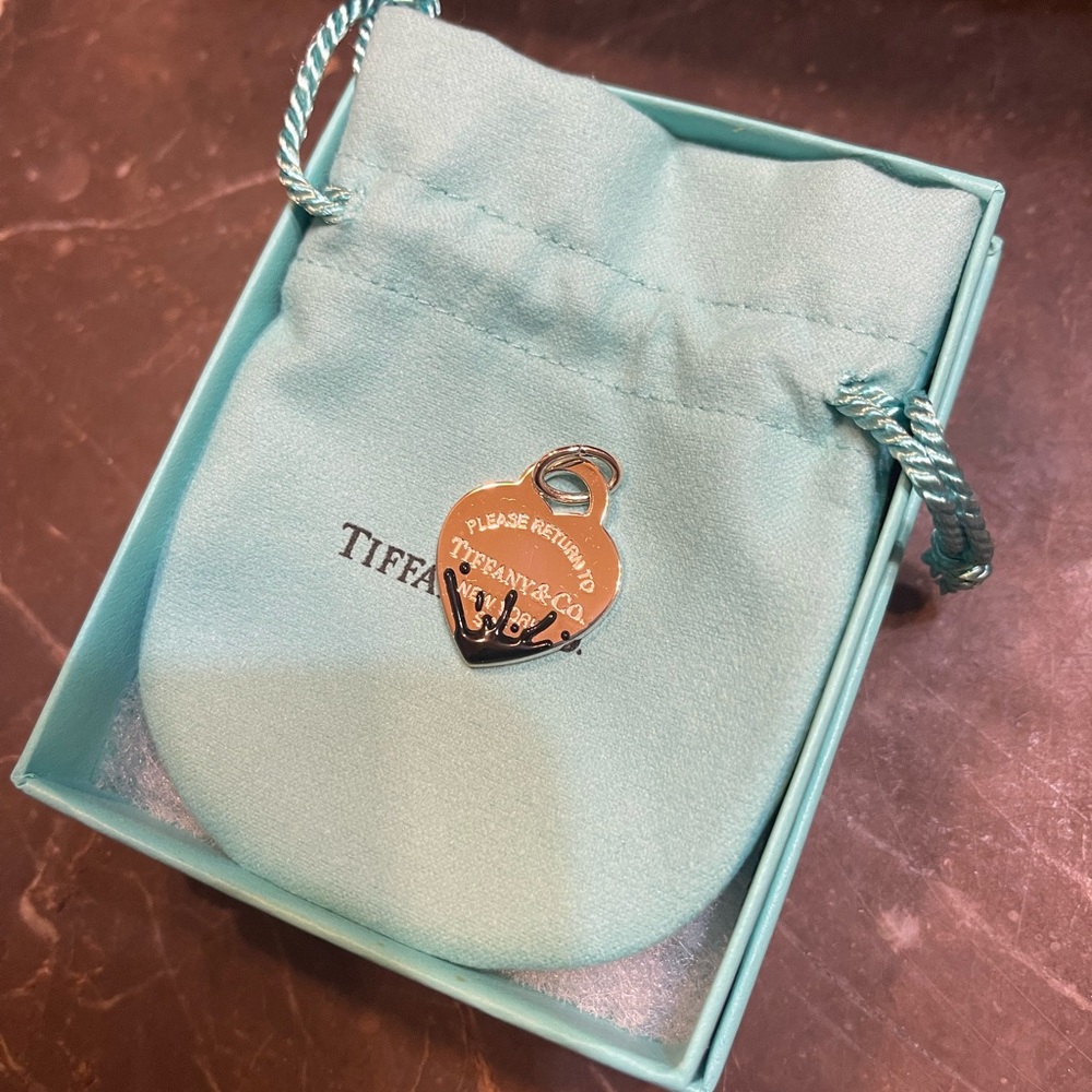 Tiffany & Co. Splash Heart Charm Retired